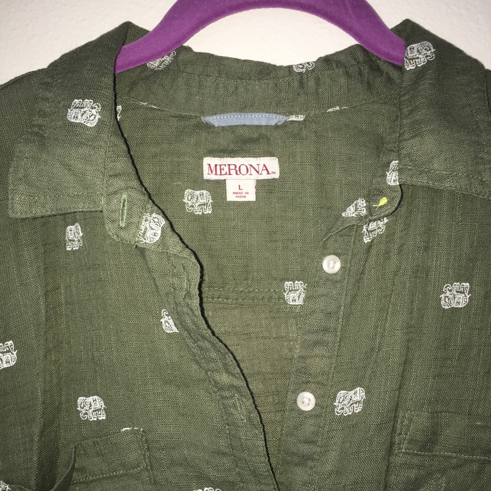 Elephant Button Up - Picture 3 of 4